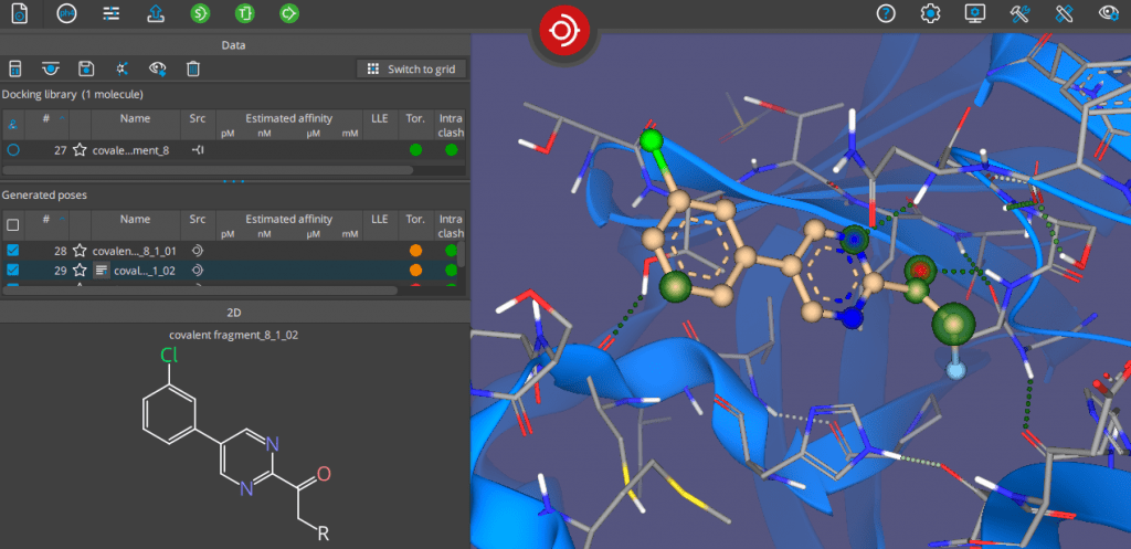 dock your covalent ligands at your target tresidue