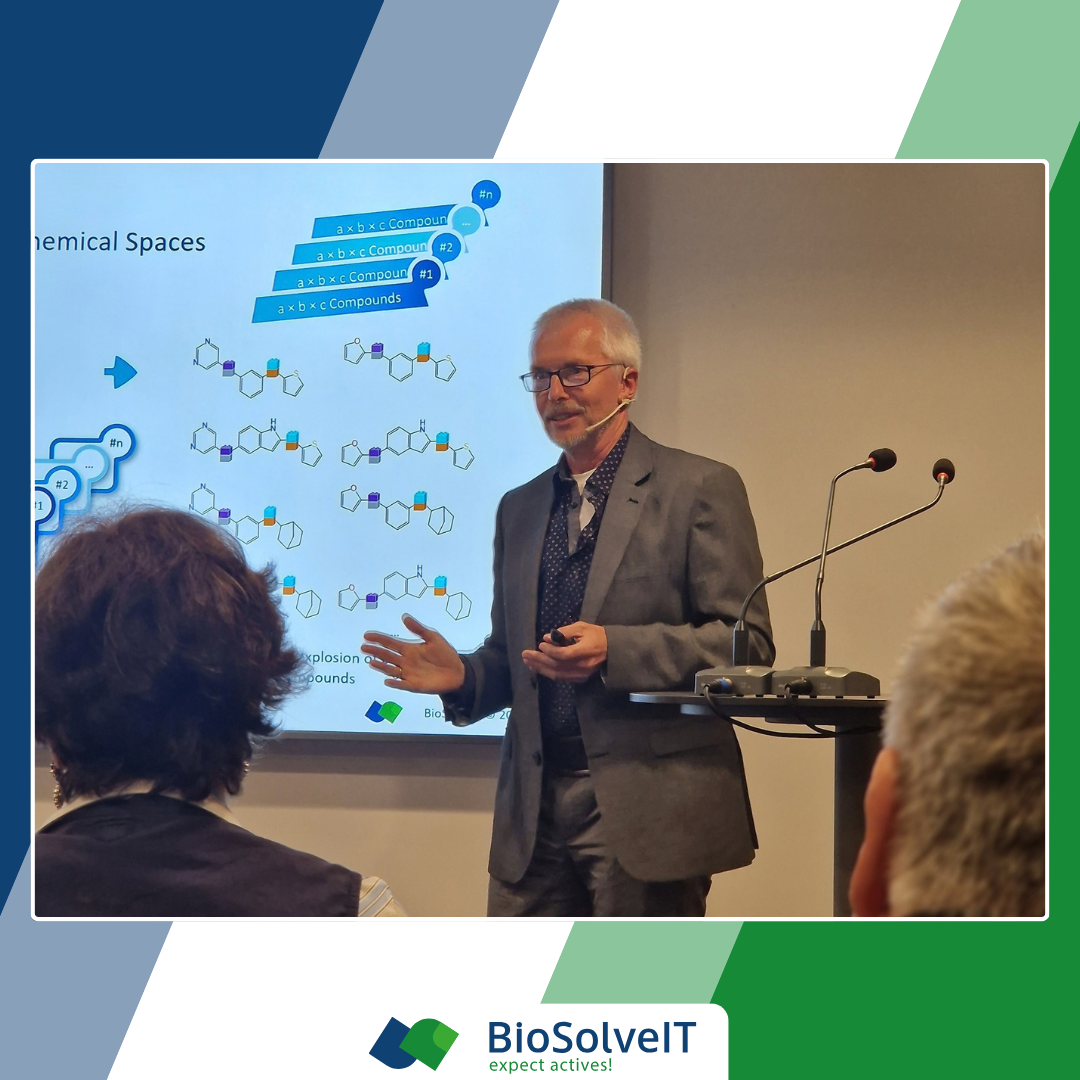 Dr. Christian Lemmen presenting A Brief History of Chemical Space at the Enamine Drug Discovery Conference 2026 in Riga