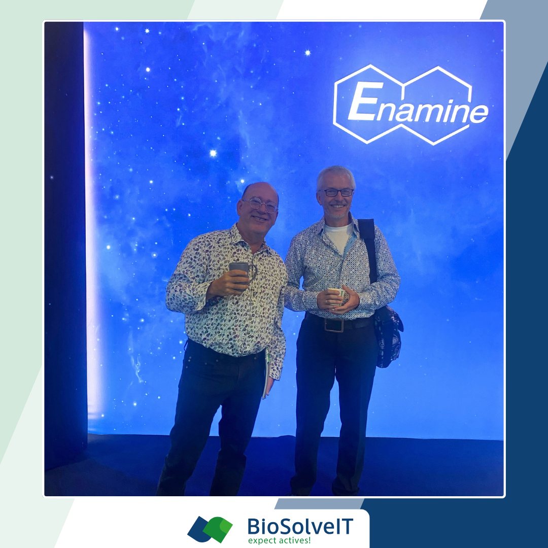 Dr. Christian Lemmen with Prof. Brian K. Shoichet at the Enamine Drug Discovery Conference 2026 in Riga